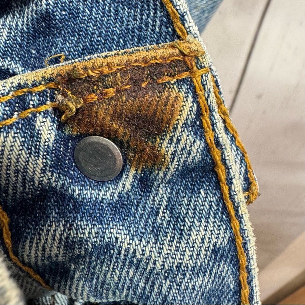 Vintage Levis 70507 Trucker Jacket L Mens Blue Denim Y2K Classic 90s Streetwear - Picture 11 of 15